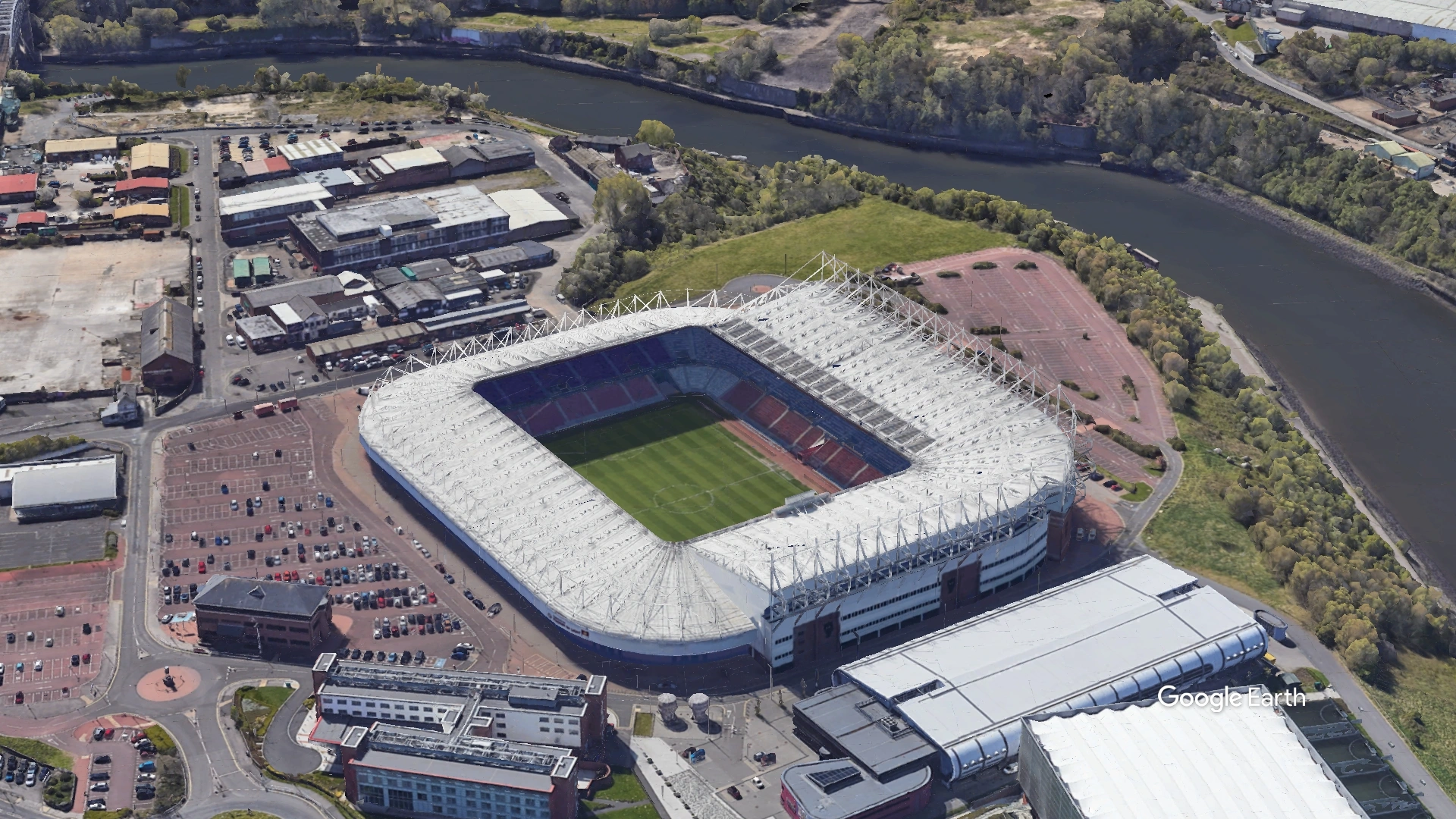 Aerial View of Stadium of Light Stadium Sunderland Football Club