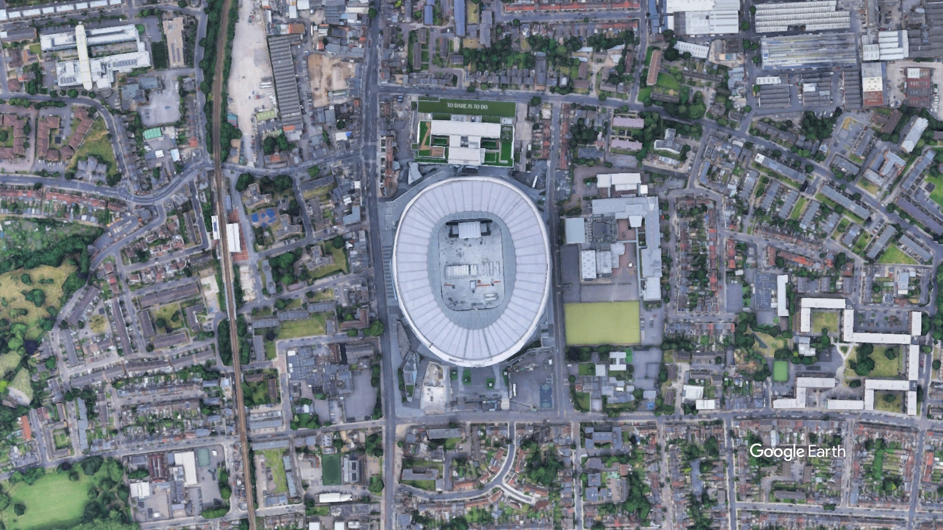 Aerial View of  Tottenham Hotspur Stadium Tottenham Hotspur Football Club